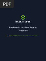Real-World Incident Report Template: Go To The HTB Blog To Download The Editable Version of This Report