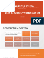 Week3-4 - Current IT Trends of ICT