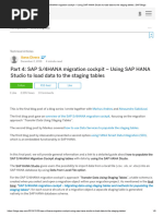 Part 4 - SAP S - 4HANA Migration Cockpit - Using SAP HANA Studio To Load Data To The Staging Tables - SAP Blogs