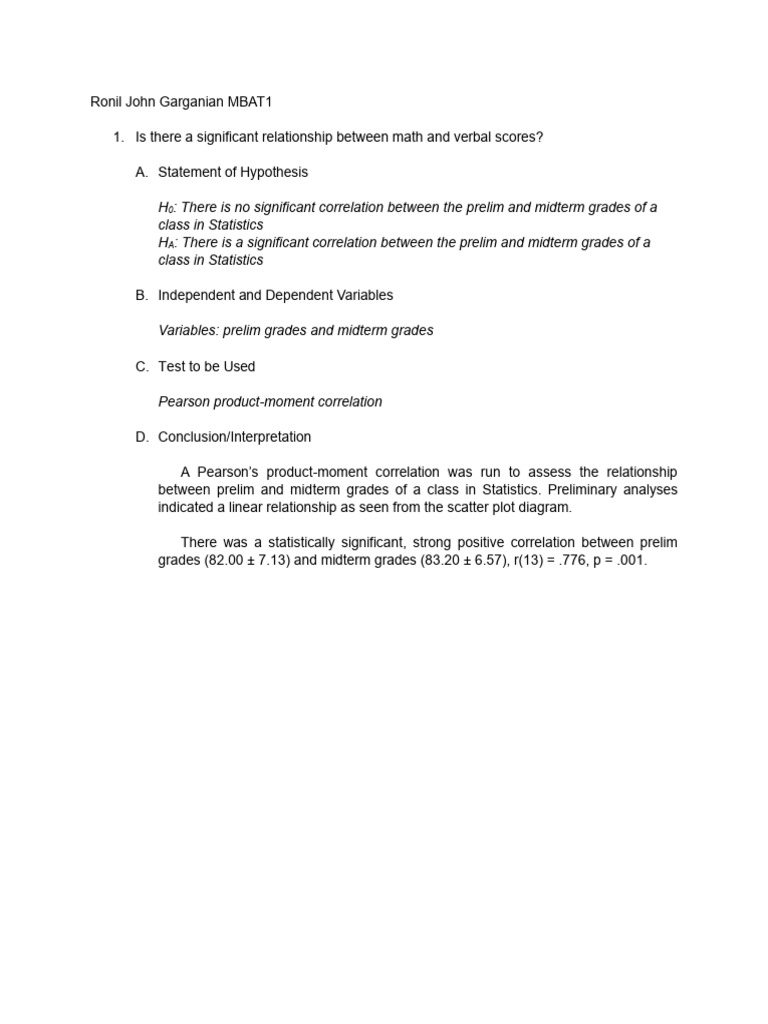 Learning Task 8 in Statistics | PDF