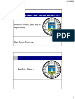 IT&P 2024 Set 2 - Portfolio Theory, EMH and Its Implications