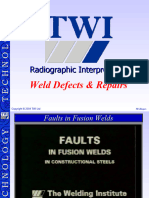 TWI Radiographic Interpretation Weld Defects Repair