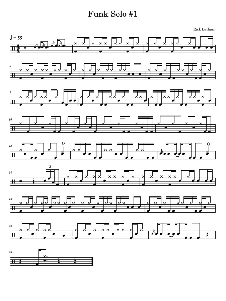 Rick Latham Funk Solo #1 | PDF