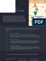 Introduction To Concentration of Economic Power in India