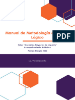 Manual Metodología de Marco Lógico. Mentores y Docentes