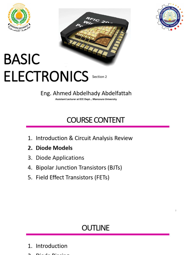 Basic Electronics Diode Analysis | PDF | Diode | P–N Junction