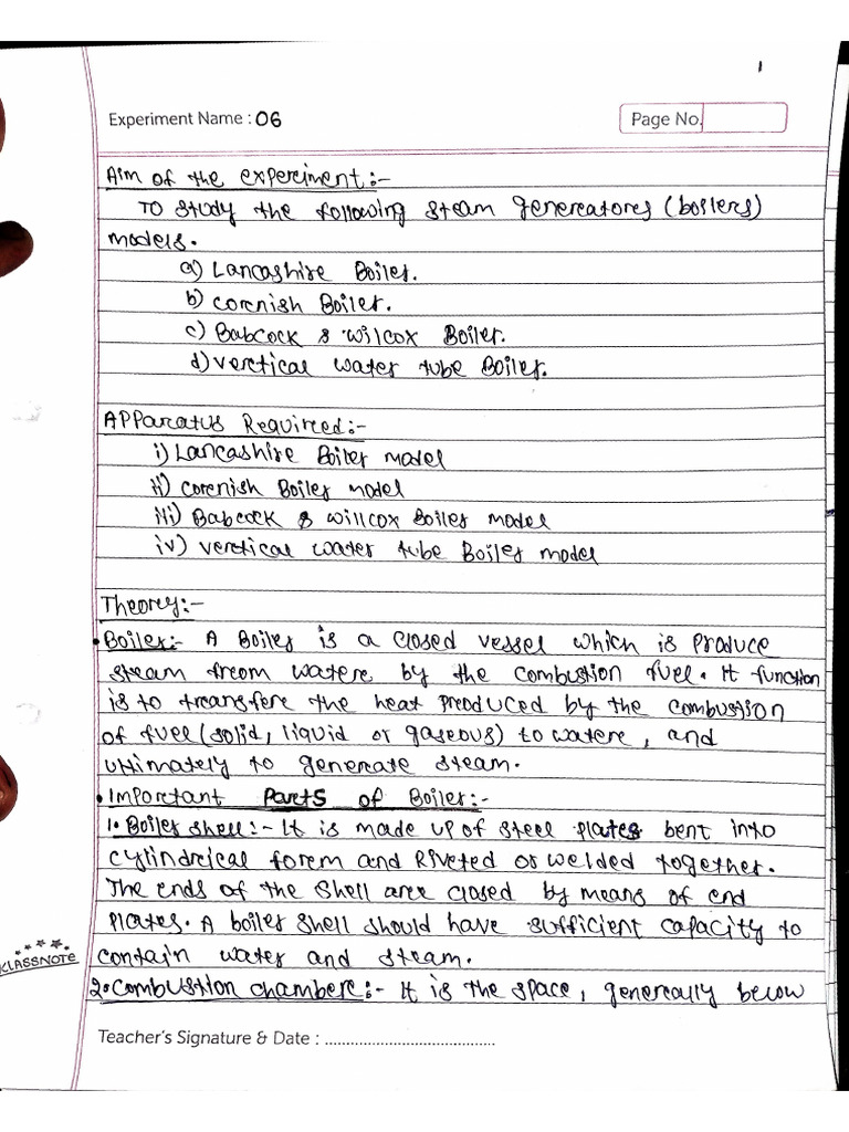 Pse Lab Exp - 06 (Boiler) | PDF