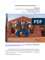 Sénégal - Une Démocrature Judiciaire