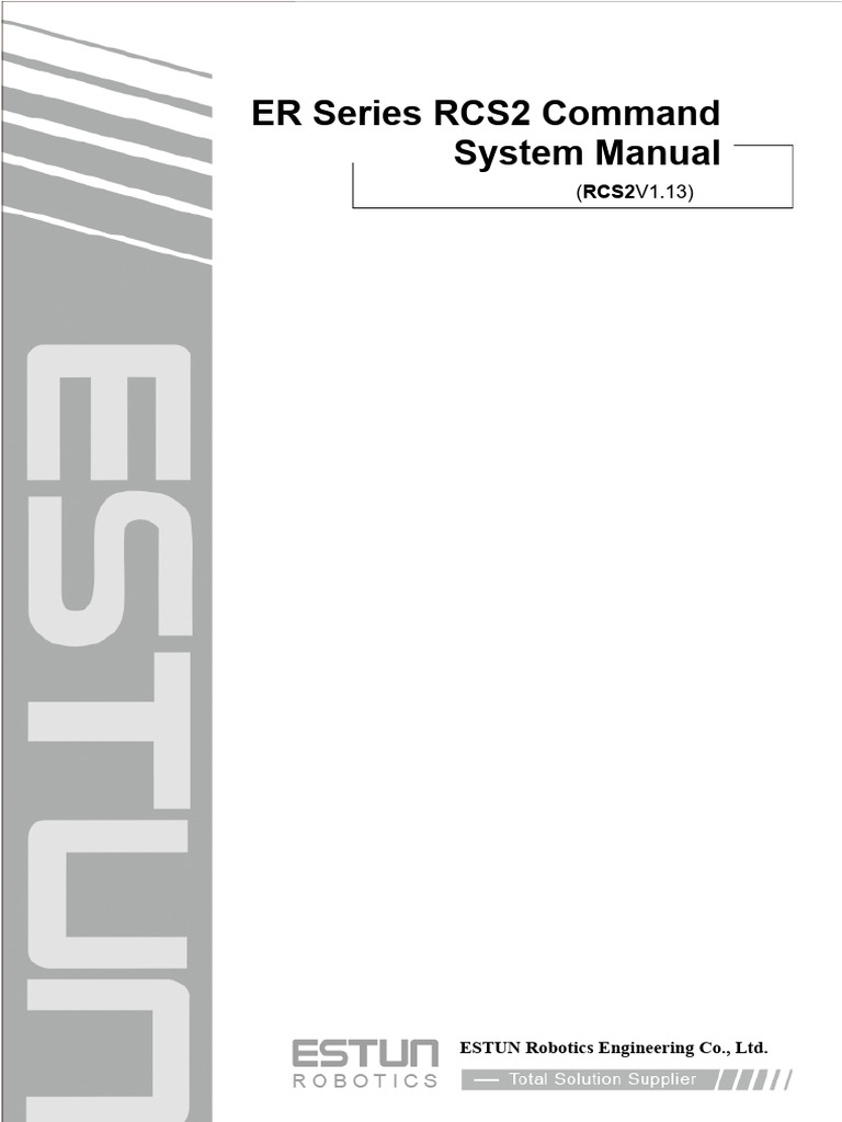 RCS2 Command System Manual Overview | PDF | Cartesian Coordinate System ...