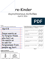 Asynchronous Activities April 8 Pre Kinder