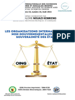 OING Américaines Et Élections Dans La Golfe de Guinée - Ariel MBEM - RISHS