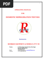 Domestacic Refrigeration Test NEW