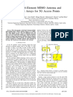 Integrated 4-Element MIMO Antenna and Mm-Wave Arrays For 5G Access Points