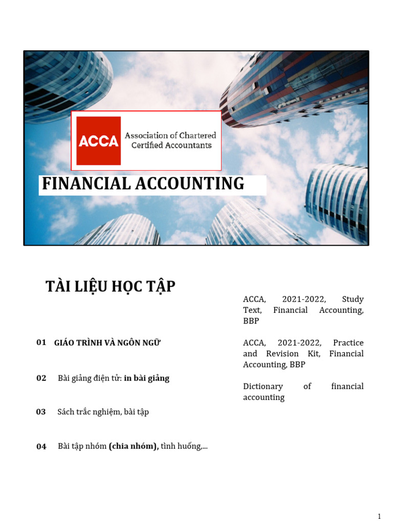 Chapter 1 Overview of Financial Accounting | PDF | Debits And Credits ...