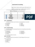 Assessment of Learning