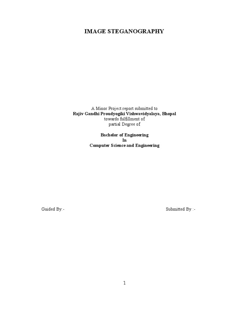 Image Steganography Project Report | PDF | Linux | Cryptography