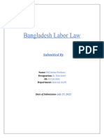 Bangladesh Labor Law Question-Imtiaz Ferdous