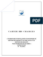 Cahier Des Charge GPS Commune de Gabes