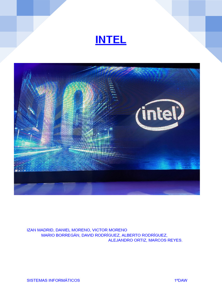 Historia y Evolución de Intel | PDF | Microprocesador | Circuito integrado