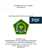 Khutbah Idul Fitri 2023 Kanwil Kemenag Prov Bengkulu