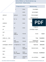 Konjunktionen Und Präpositionen Mit Ähnlicher Bedeutung