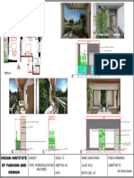 Interior Elevations of A Balcony