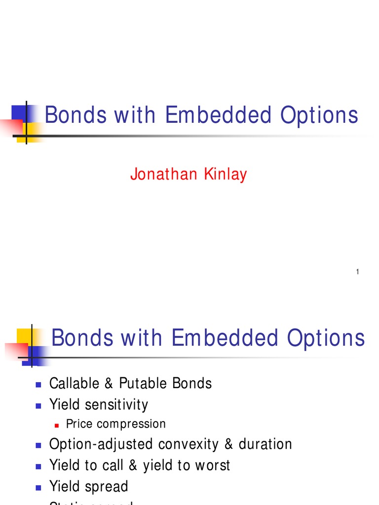 Fixed Income Bond Trading 1999 - Bonds With Embedded Options | PDF ...