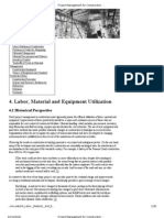 Project Management For Construction - Labor, Material and Equipment Utilization