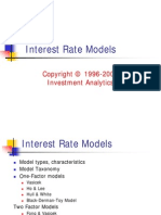 Fixed Income > Interest Rate Models