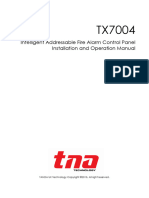 Tna TX7004 Addressable FACP Installation and Operational Manual
