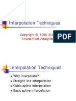 Fixed Income YCM 2001 - Interpolation Techniques