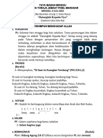 Tata Ibadah Minggu, 09 Juli 2023