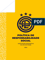 Política de Responsabilidade Social - Associação Desportiva Se Liga No Passe
