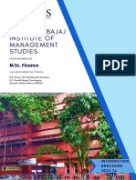 MSC Finance Admission Brochure Batch 2022-24