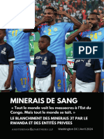 Minerais de Sang: Le Blanchiment de Minerais 3T Par Le Rwanda Et Des Entités Privees