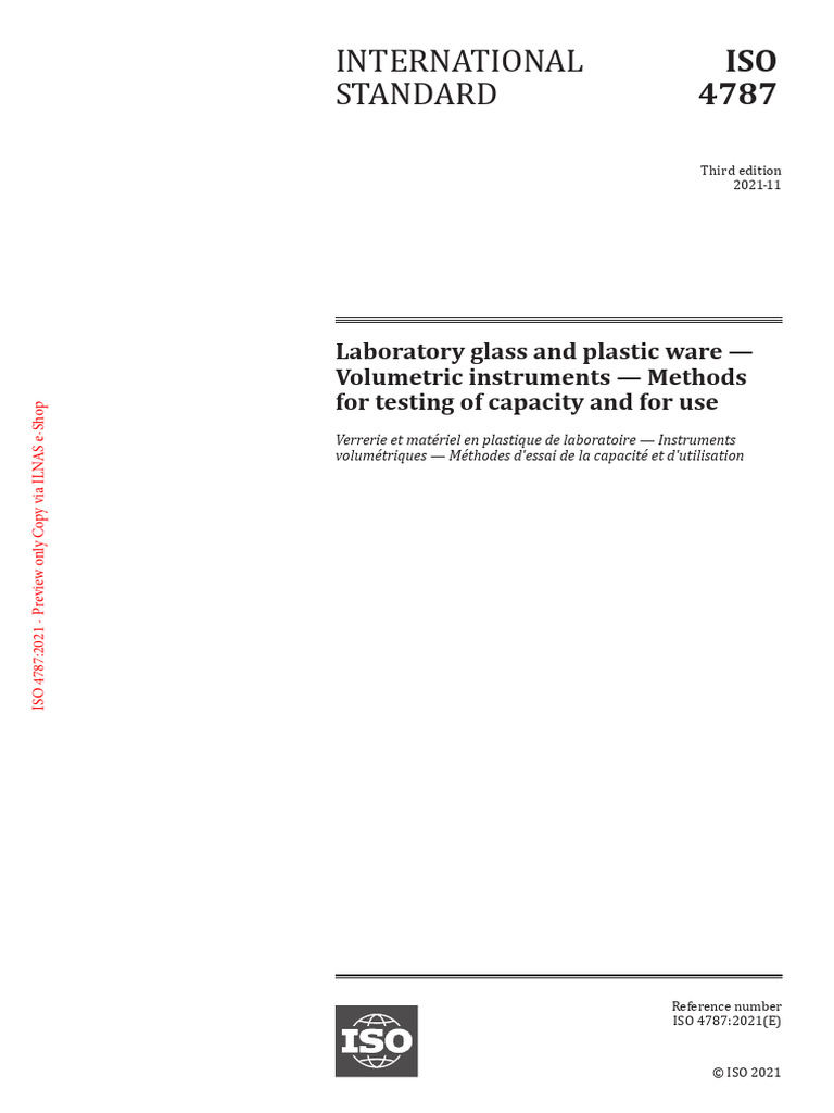 ISO 4787 2021 (E) - Character PDF Document | PDF | International ...