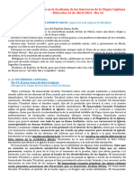 Curso Básico en La Academia de Los Guerreros de La Virgen Capitana - Miércoles 24 de Abril 2024 - Día 15