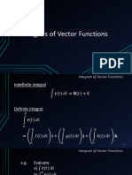 4.2 Integrals of Vector Functions