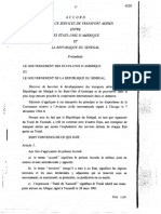 Accord Relatif Services D E Transport Aerien Entre Les Etats-Unis D'Amerique ET Republique D U Senegal Préambule