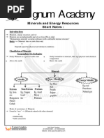 Ch-5 Minerals and Energy Resources Note