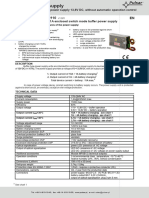 Data Sheet Pulsar PSB 15512110 Buffer Power Supply