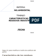 Característica de los residuos industriales2