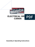 Warrior C2000A Winch Manual