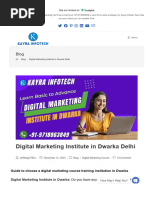 Digital Marketing Institute in Dwarka Delhi