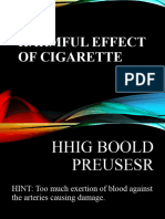Harmful Effect of Cigarette