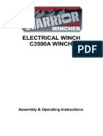 Warrior C3500A Winch Manual