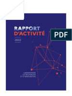 Rapport Annuel D Activit - 2022 - Laboratoire Recherche Et Innovation DAP