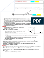 Série D'exercices Travail Et Energie Cinétique