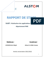 Rapport de Stage - Alstom