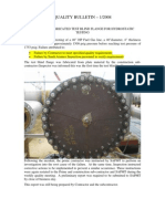 Failure of Fabricated Test Blind Flange